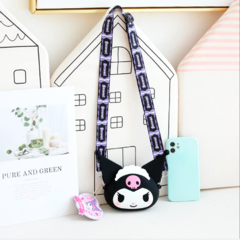 Cartera de Silicona Kuromi Negra Maid - comprar online