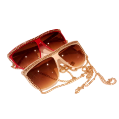 Anteojos de sol gafas Cadena Reggaeton Trap Cadena N°249