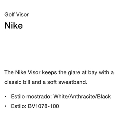 Visera Nike Golf Visor 98usd - KITCH TECH