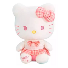 Peluche Hello Kitty Vestido Cuadrille Rosa