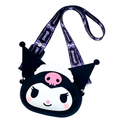 Cartera de Silicona Kuromi Negra Maid