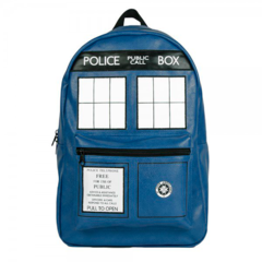 Mochila Backpack Dr Who Cuero Police Box By Bioworld en internet