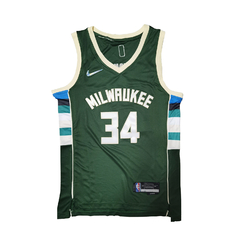Musculosa Casaca NBA Milwaukee Bucks 34 City Edition 2021 en internet