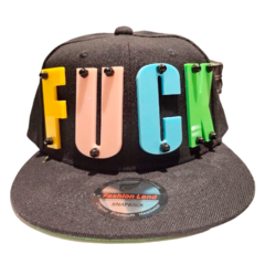 Gorra SnapBack Plana F*CK Acrilico Big Logo Regulable 1 - comprar online