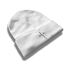 Gorro De Lana Beanie Mustaqe Cactus Jack - White