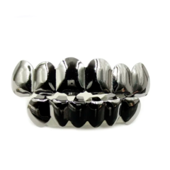 Parrilla para Dientes Grillz "Classic" Black Silver