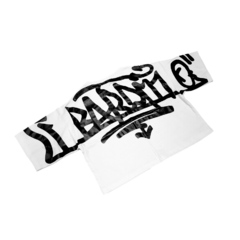 Top Oversize Tag Graffiti Blanco - comprar online