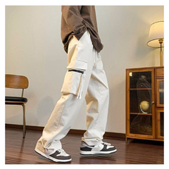 Pantalon Baggy Cargo Palaso Streetwear Ancho Beige A760 - comprar online