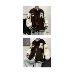 Campera Varsity Jacket Universitaria I AM A Marron - comprar online