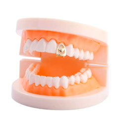 Parrilla Dientes Grillz Strass Plateado Individual - KITCH TECH