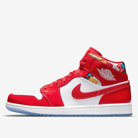 Jordan 1 Mid Chile Red- White Pollen 9.5us / 10us - 330usd