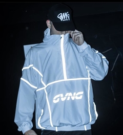 Anorak Rompeviento Gvng Mod. Reflex Reflectivo Blanco - comprar online