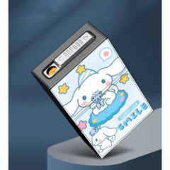 Cigarrera Porta Cigarrillos Sanrio Kuromi Kitty Melody con Encendedor USB - comprar online