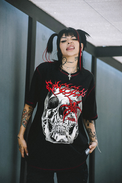 Remera Cazzu Skull - comprar online