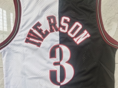 Musculosa Casaca NBA Philadelphia 76ers 3 Iverson Black/White en internet