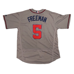 Camiseta Casaca Baseball MLB Atlanta Braves 5 Freeman Gris - comprar online