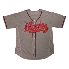 Camiseta Casaca Baseball MLB Atlanta Braves 5 Freeman Gris