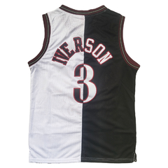 Musculosa Casaca NBA Philadelphia 76ers 3 Iverson Black/White - comprar online