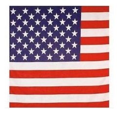 Pañuelo Bandana 100% Algodon Bandera EEUU USA