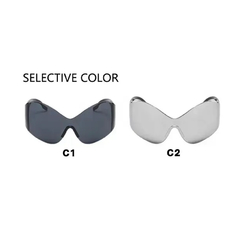 Anteojos de Sol Grandes Curvos Envolvente Acrilico Visor Y2K N°B003 - comprar online