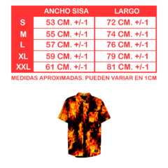 Camisa Llamas Fuego EVIL Full Print - comprar online