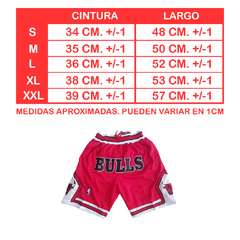 Bermuda Short NBA Bulls Black - tienda online