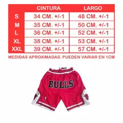 Short NBA BULLS 23 Jordan Negro y Rojo - tienda online