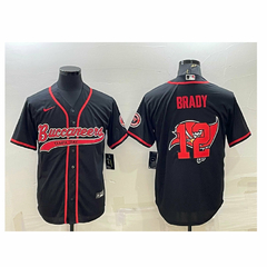 Camiseta Casaca Baseball MLB Bucaneers Brady 12 Mod 2