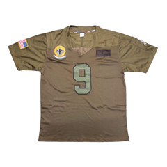 Camiseta Casaca NFL New Orleans Saints 9 Brees