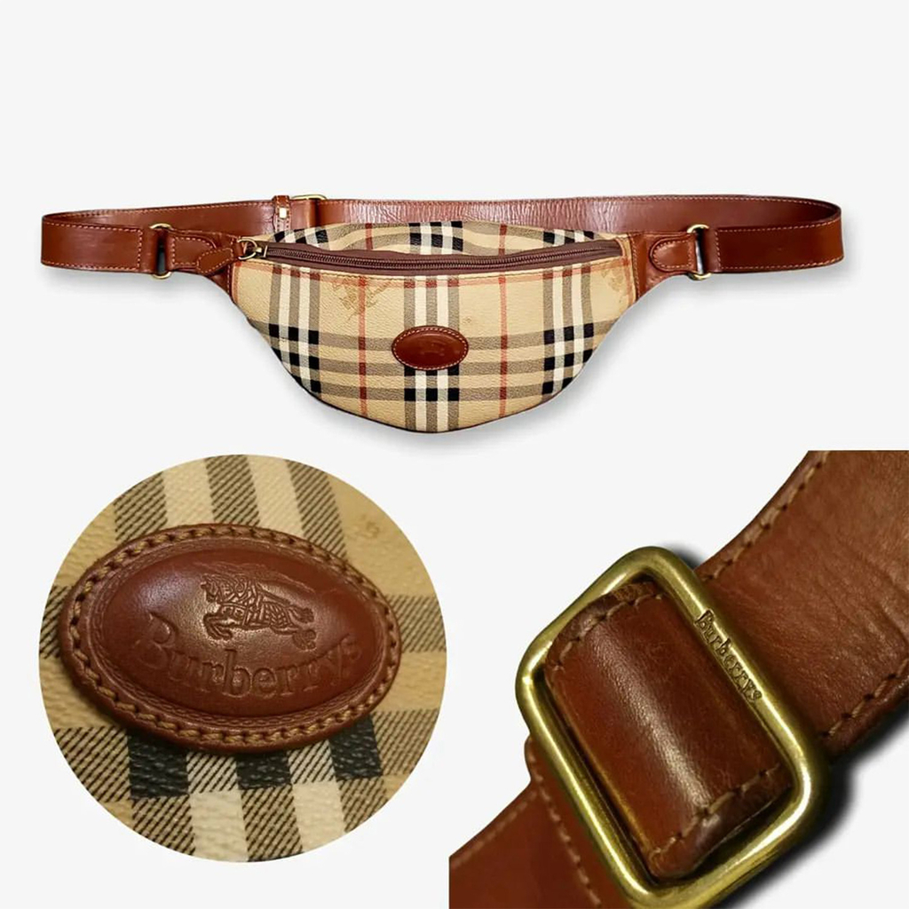 Burberry riñonera de cuero top