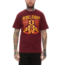 Remera Rebel Eight 8 Burn Bridges Bordo