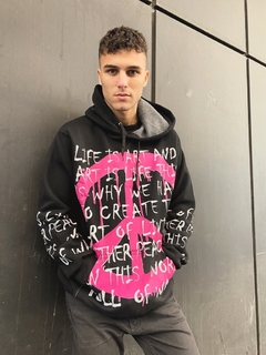 Buzo Hoodie Oversize "FULL OF ART" en internet