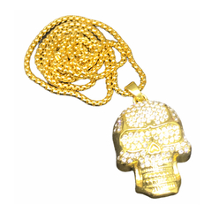 Cadena C/ Dije C/ Strass Calavera Trap Hip Hop Hype - comprar online