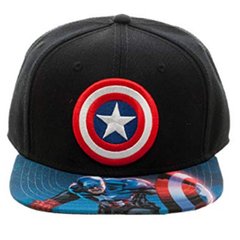 Gorra Snapback Mervel Captain America Logo - Bioworld USA