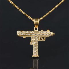 Cadena con Dije Iced Chain "Uzi"