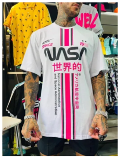 Remera Nasa Fluor Space Blanca en internet