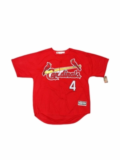 Camiseta Casaca Baseball MLB Louis Cardinals Molina 4 Rojo