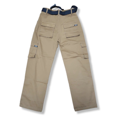 Pantalon Cargo Marron con Cinto - comprar online