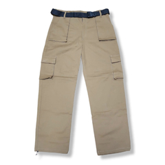 Pantalon Cargo Marron con Cinto