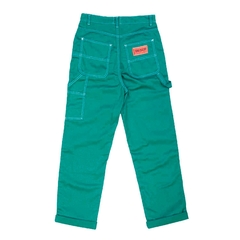 Pantalon Carpintero Verde Tiro Alto - comprar online