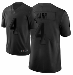 Camiseta Casaca NFL Las Vegas Raiders Carr 4 Full Black