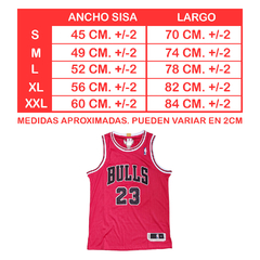 Musculosa Casaca NBA Chicago Bulls 23 Jordan Lenght +2 - tienda online
