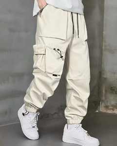 Pantalon Cargo Streetwear Blanco Hueso 43 - comprar online