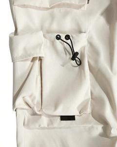 Pantalon Cargo Streetwear Blanco Hueso 43 en internet