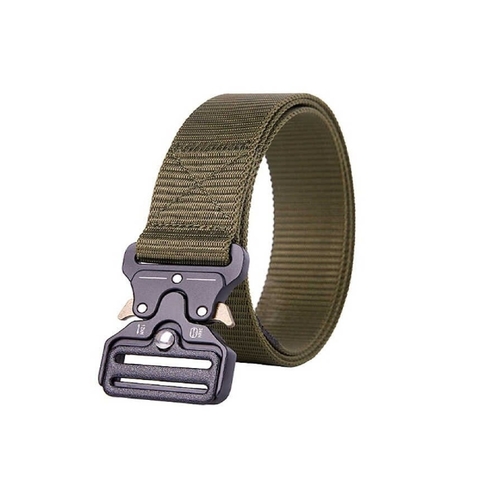 Cinturón Táctico Verde Cobra de Saque Rápido 125cm 4cm