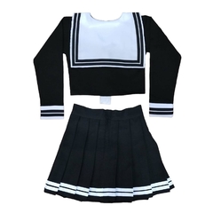 Conjunto Seifuku Manga Larga Negro - comprar online