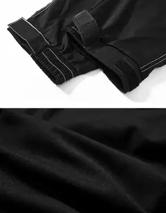 Pantalon Cargo Techwear Gabardina GOB 129 Negro - KITCH TECH
