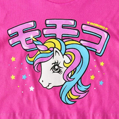 Remera Crop Top Unicorn Rosa - comprar online