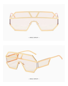 Gafas Anteojos Sol Grandes Hexagonal Retro Vintage Modernas - tienda online