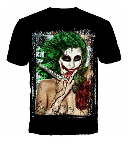 Remera Negra Joker Girl Chica Mujer Original Importadas